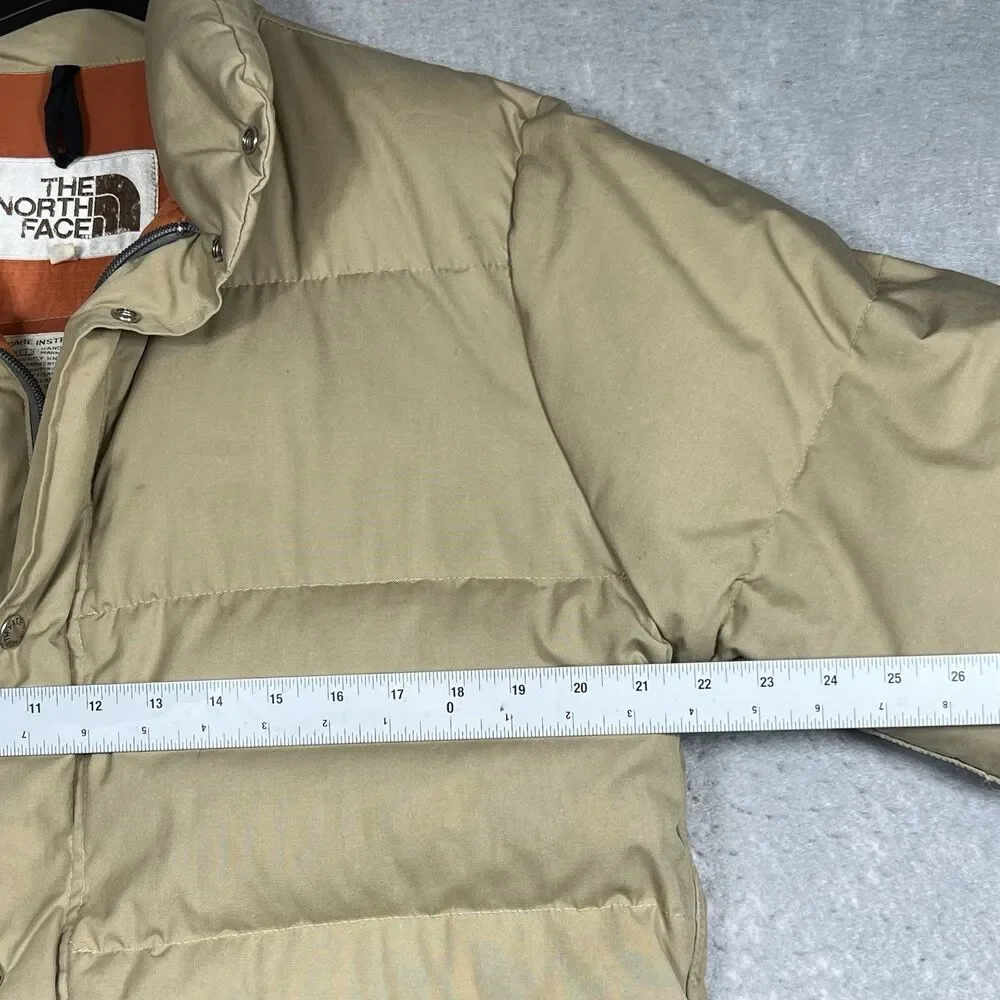 VTG 70’s The North Face Goose Down Puffer Jacket Men’s Size Medium Brown Tag
